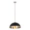 Z-Lite Landry 1 Light Pendant, Matte Black & Brushed Nickel 1004P20-MB-BN - alternate 6